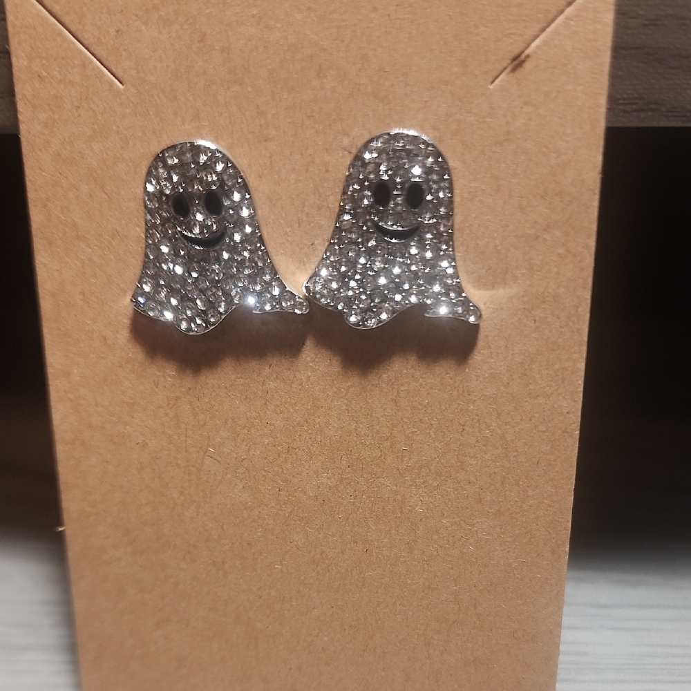 Silver Ghost Earrings